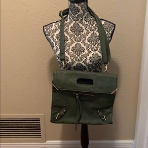 Just Fab Olive Green Handbag Purse